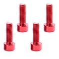 thumbnail image 1 of Xingzhi 4 Pieces Mountain Water Bottle Cage Bolts Portable Professional Universal Solid Color Stylish Replacement Screws Red, 1 of 8