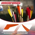 thumbnail image 3 of Uxcell Arrow Vanes, Turkey Feather Fletching Shield Cut Archery Fletch Right Wing Orange, 3 of 5