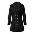 thumbnail image 6 of yoeyez Trench Coat Women Long Classy Woman Artificial Wool Elegant Blend Coat Slim Female Long Coat Outerwear Jacket Gabardinas De Mujer Casual Elegantes, 6 of 7