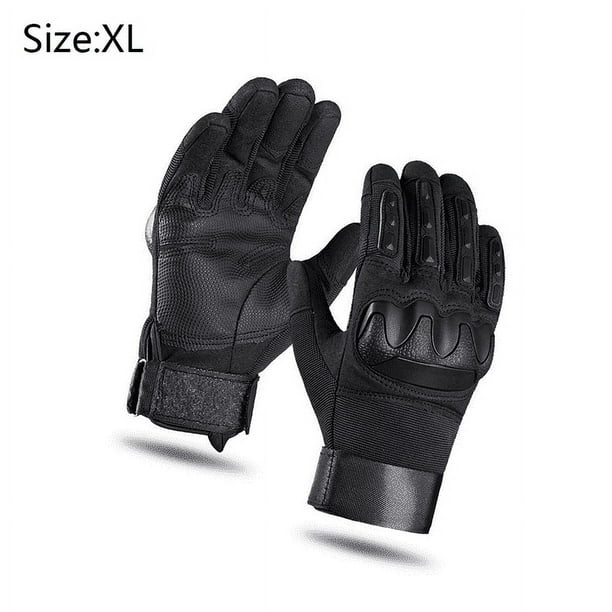 Guantes tácticos militares Army airgun paintball motocicleta montar guantes (Negro)