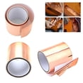 thumbnail image 2 of Copper Foil Tape Double Sided Conductive Adhesive Self Adhesive EMI Shielding Tape for Guitar, Soldering, Stained Glass, 2 of 11