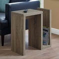 thumbnail image 3 of HomeRoots 332711 24 in. Dark Taupe Accent Table, 3 of 5