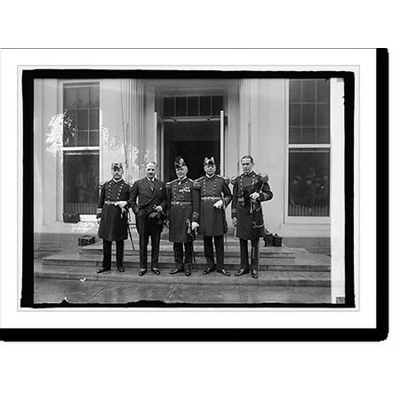 Historic Print, Ambassador Pueyrredon with members of the Argentine Naval Com. at W.H., [i.e., White Hou, 16" x 20"