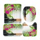 thumbnail image 2 of Juego de 4 cortinas de baño Patgoal con alfombras, juego de cortinas de ducha, juego de accesorios de baño, juego de accesorios de baño, cortina de baño, juego de cortinas de ducha con alfombras, 2 of 8
