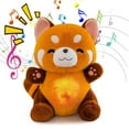 thumbnail image 4 of Raccoon Plush Toy for Anxiety Relief | Soft Fleece, Breathing Motion, Lights & Music | Sleep Aid, Calming Companion | Sensory Early Education Doll | Portable, Gift for Relaxation, 4 of 9