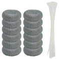 thumbnail image 1 of Bamboohart 12 Pack Washing Machine Lint Traps with 12 Nylon Cable Ties   Laundry Mesh Washer Sink Drain Hose Screen Filter the Laundry Water Lint Trap Snare Net..., 1 of 4