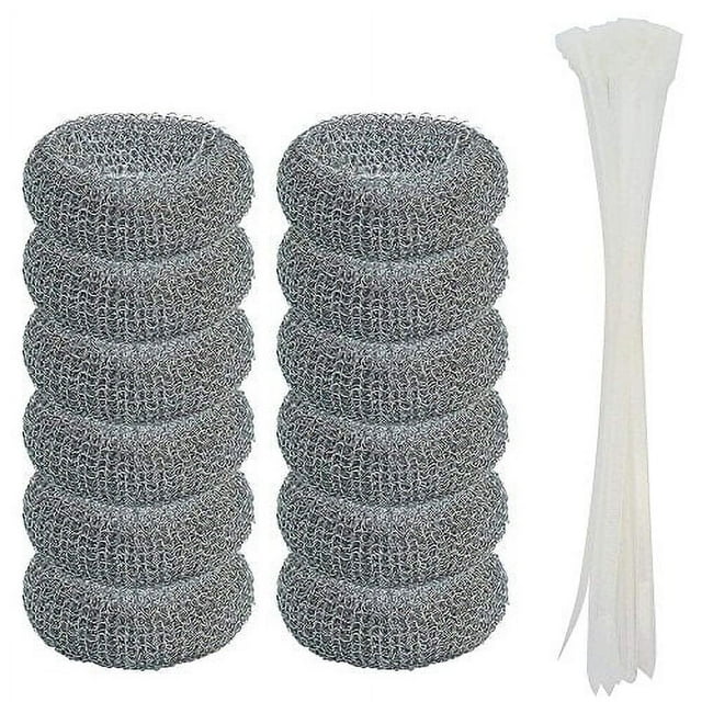 Bamboohart 12 Pack Washing Machine Lint Traps with 12 Nylon Cable Ties Laundry Mesh Washer Sink Drain Hose Screen Filter the Laundry Water Lint Trap Snare Net...