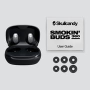 Skullcandy Smokin' Buds 360 XT True Wireless in-Ear Earbuds, Black