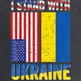 thumbnail image 3 of CafePress - I Stand With Ukraine Support U Long Sleeve T Shirt - Long Sleeve Dark T-Shirt, 3 of 4