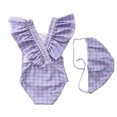 thumbnail image 3 of Baby Girl Swimsuit Cute One Piece Bathing Suit with Sun Protection Ruffles Swimwear (9M-6T), 3 of 3