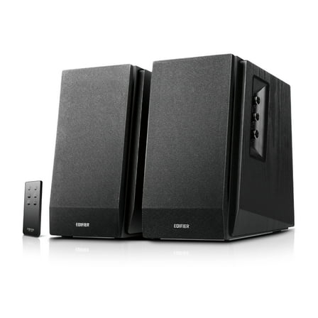 Restored Edifier R1700BT Bluetooth Bookshelf Speakers - Powered 2.0 Active Black Speaker - Certified (Refurbished)