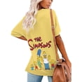 thumbnail image 2 of Simpsons Women's Shirt V-Neck Breathable Short-Sleeve T-Shirt Casual Fashion Tee Soft & Trendy Blouse M, 2 of 8