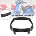 thumbnail image 2 of Headlight Bezel Trim Rim Cap Guard Cover For Vespa Sprint 150 2016-2022, Carbon, 2 of 10