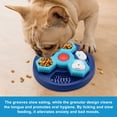 thumbnail image 5 of Duuclume Dog Puzzle Feeding Toy Rotating Slow Feeder Disc for IQ Training Blue w/ Light Blue, 5 of 7