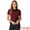 Wine Red, variant on DARING DIVA Women's Contrast Peter Pan Collar Blouse Shirt S White