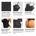 Cupped Strapless Thong Bodysuit Shapewear Wiredcup Bra Body Shaper Women Tummy Control Butt