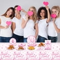 thumbnail image 6 of Breast Cancer Awareness Table Cloth,Plates and Napkins Pink Ribbon Breast Cancer Awareness Month Tableware Set Pink Breast Cancer Ribbon Survivor Party Supplies Breast Cancer Decorations for Party, 6 of 9