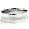 thumbnail image 2 of Pompeii Grooved Wedding Band 14K White Gold (,), 2 of 3