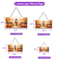 thumbnail image 5 of Happy Thanksgiving Alaskan Malamute Give Thanks Fall Beanie Scarf Welcome Landscape Wood Sign Alaska Mal Dog Lovers Gifts Hanging Wall Home Decor - 00020, 5 of 5