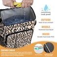 thumbnail image 2 of Travel Cooler Bag - Beige and Black Of Leopard Print Camping Beer Cooler Backpack with Bottle Opener- Waterproof Insulated Picnic Backpacks - Cooler Bag for Beach, 2 of 6