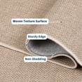 thumbnail image 5 of Funslane 10' x 13' Washable Area Rug, Modern Woven Carpet, Non-Slip & Stain-Resistant Floor Cover, for Living Room, Bedroom & Dining Room, Tan, 5 of 6