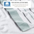 thumbnail image 3 of Luxurious Soft Cotton Decorative 4 Pack Bath Towel Set, Eucalyptus / Grey., 3 of 6
