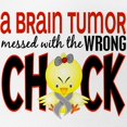 thumbnail image 2 of CafePress - Brain Tumor Messed With Wrong Chick - Adjustable Unisex Printed Trucker Hat with Mesh Back, 2 of 10