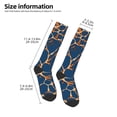 thumbnail image 2 of Xecao Giraffe Skin Print Compression Socks for Both Men And Women for Running, Travel, Flight, Nurse, 2 of 6