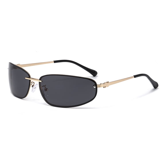 Women's Oval Rimless High-End Vintage Sunglasses