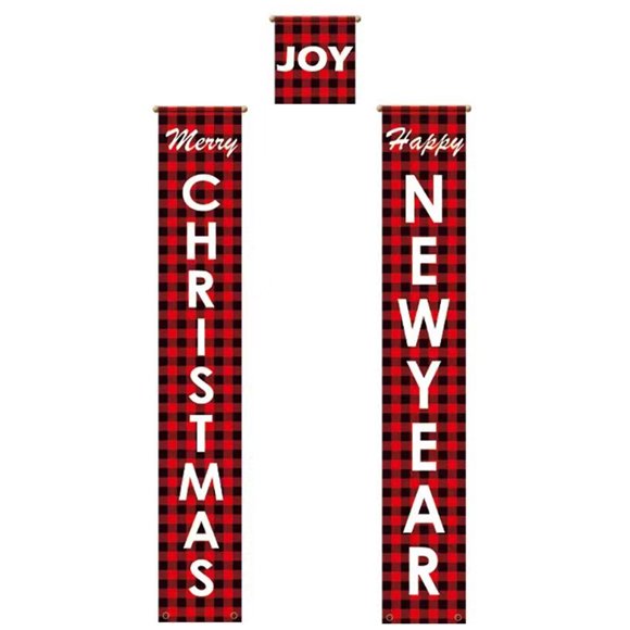 Wosthever Pareado de puerta de Navidad, colgantes interesantes para vacaciones en casa, diseño de escena, decoraciones colgantes de fondo DIY, colgante Kits de decoración para fiestas Tipo 2 Wosthever HA070289-02