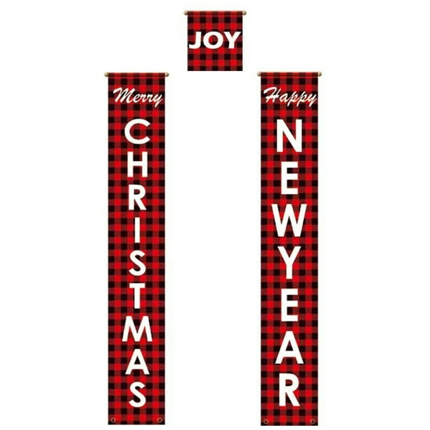 Wosthever Pareado de puerta de Navidad, colgantes interesantes para vacaciones en casa, diseño de escena, decoraciones colgantes de fondo DIY, colgante Kits de decoración para fiestas Tipo 2 Wosthever HA070289-02