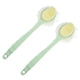 thumbnail image 1 of 2 cepillos de espalda para ducha, cepillo corporal con cerdas y lufa, cepillo corporal de ducha con mango largo para baño exfoliante de piel para hombres y mujeres, verde, 1 of 7