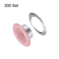 thumbnail image 3 of Uxcell 300set Grommets Kit Metal Eyelets 8mm 3/10" Hole Tiny Grommet for Shoes Clothes Belt Tag DIY Project, Pink, 3 of 6