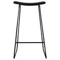 thumbnail image 3 of Home Square 3 Piece Solid Wood Bar Stool Set with Metal Base in Black, 3 of 9