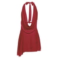 thumbnail image 4 of Bibifish Womens Skirt Sets Summer Stylish Going Out Sleeveless Halter Drape Chiffon Tank Tops And Bodycon Mini Skirt Casual Skirt Sets, 4 of 9