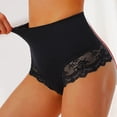 thumbnail image 2 of Gibobby Pantalones informales para mujer que moldean el vientre, bragas encaje tamaño, Panty ajustadas, pantalones belleza para el vientre, Tanga Sexy para apretar el cuerpo （Negro， XL), 2 of 5