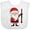AA-White, variant on Inktastic Clarinet Christmas Music Santa Boys or Girls Baby Bib