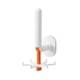 thumbnail image 4 of Perchero multiusos para utensilios de cocina con gancho giratorio de 360 ​​grados para puerta. blanco y naranja, 4 of 7