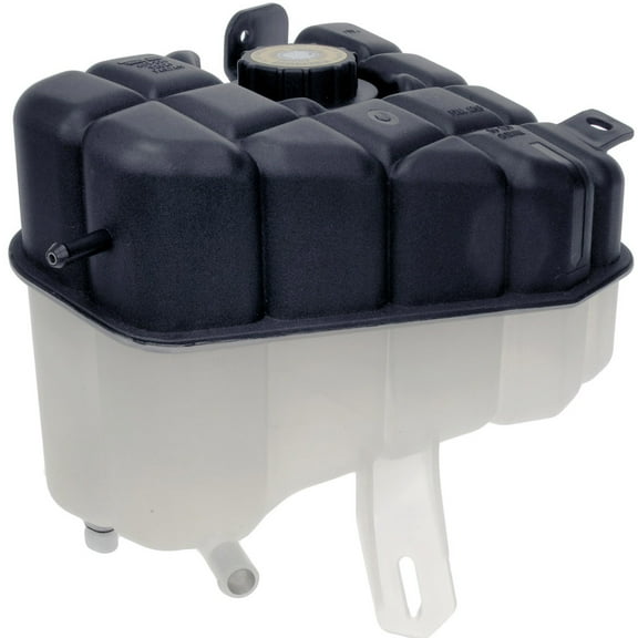 Dorman 603-236 Front Engine Coolant Reservoir for Specific Cadillac Models, Black/White