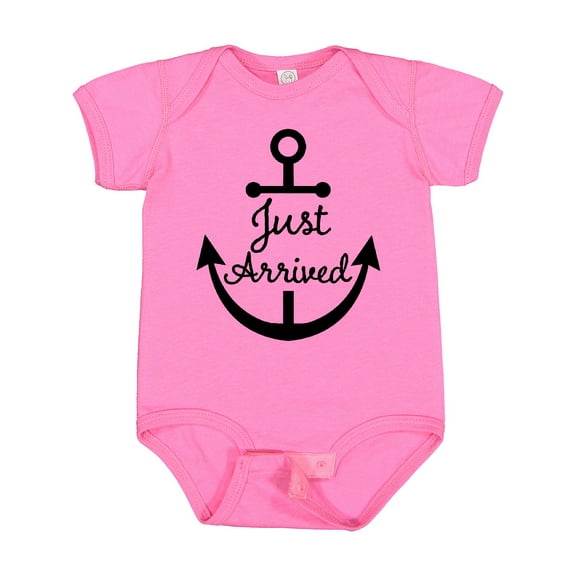 Inktastic Just Arrived New Baby Nautical Anchor Boys or Girls Baby Bodysuit