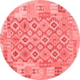 thumbnail image 1 of Ahgly Company Indoor Round Southwestern Red Country Area Rugs, 5' Round, 1 of 4