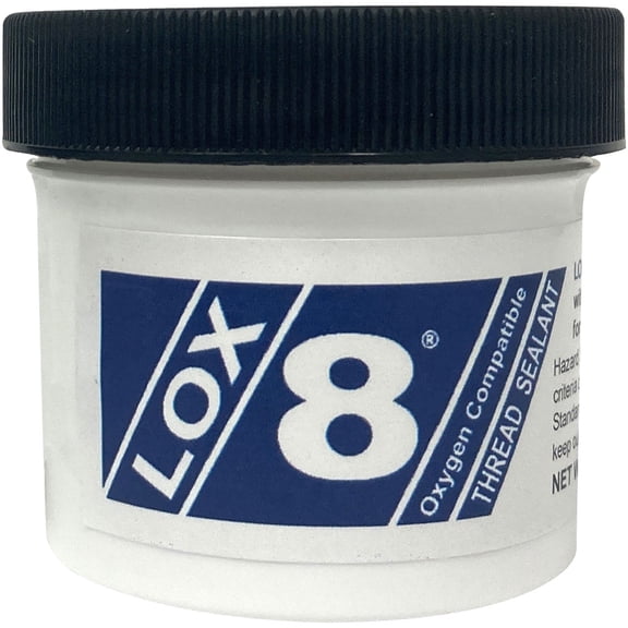 Fluoramics 9712151 LOX-8 Thread Sealant 100 Gram Jar