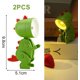 thumbnail image 2 of Paquete De Luces Nocturnas Y 6 Baterías Incorporadas, Luces Nocturnas De Dinosaurios, Mini Luces Nocturnas, Pequeñas Lámparas De Mesa Plegables Para Estudio De Oficina (2" X 1.4" X, 2 of 5