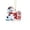 ColorG, variant on Dongrens Snowman Christmas Ornaments, Cute Flat Christmas Tree Letter Decoration, T
