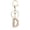 D, variant on DGMIOCS Gold Letter A-Z Keychain for Women Bag Charms Purse Charms For Handbags Metal Alphabet Initial Letter Keychain