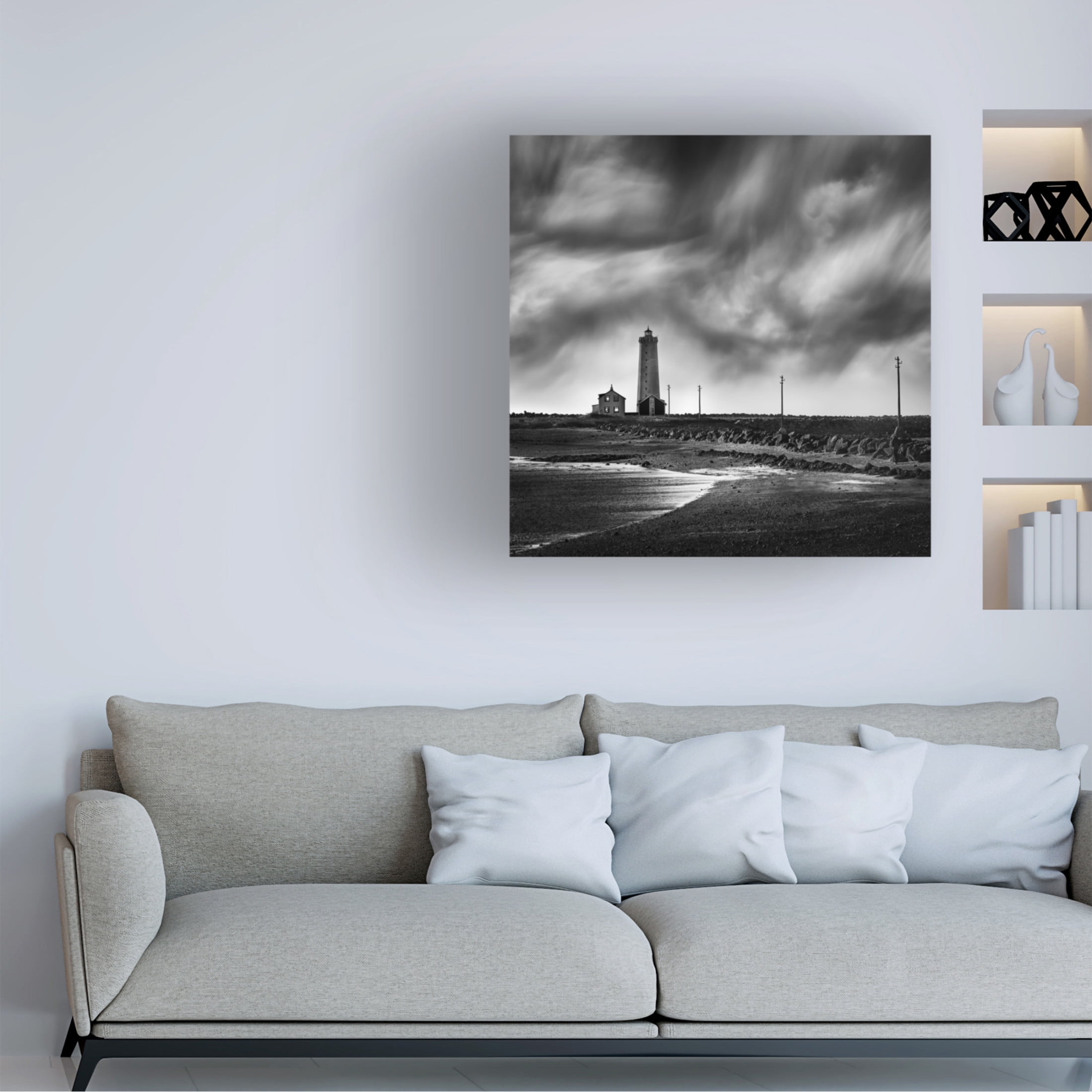 Canvas Wall Art - George Digalakis 'Wonders Of Iceland 27' Wall Art for Living Room, Bedroom, or Office Décor by Trademark Fine Art - 35 x 35 Inches