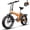 Orange, variant on AOANGO 1000W Folding Electric Bike, 48V 20.8AH Removable Battery, 30+MPH 80 Miles, 20" Anti-Slip Fat Tire All Terrain Adult Commute Ebike