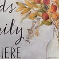 thumbnail image 3 of SoHome Cozy Living Friends and Family Gather Eucalyptus Floral Anti-Fatigue Kitchen Mat, Grey/Yellow, 17.5"x30", 3 of 9