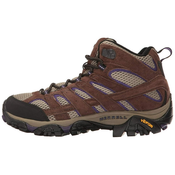 Merrell Women's Moab 2 Vent Mid Hiking Boot, Bracken/Purple, Size 10.0 - Walmart.com - Walmart.com