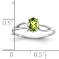 thumbnail image 2 of Primal Gold 14 Karat White Gold 6x4mm Oval Peridot Ring, 2 of 4